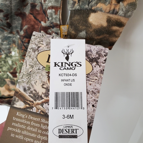 Kings camo 3-6 onsie New with tags - Picture 2 of 2